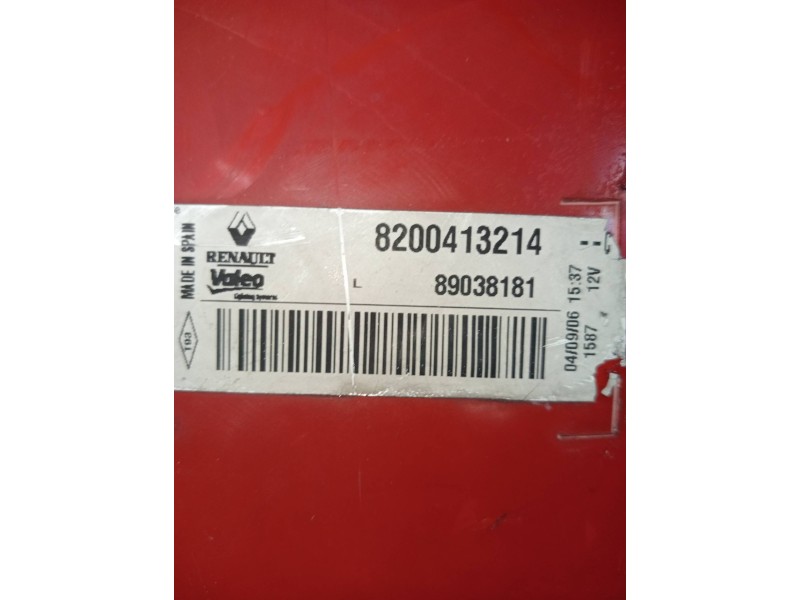 Recambio de piloto trasero izquierdo para renault megane ii berlina 5p business referencia OEM IAM 8200413214 89038181 