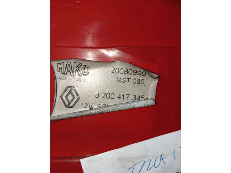 Recambio de piloto trasero izquierdo para renault megane ii classic berlina confort dynamique referencia OEM IAM 8200417345 2008