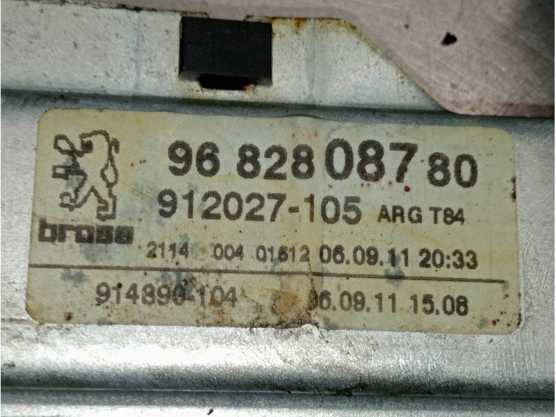 Recambio de elevalunas trasero izquierdo para peugeot 5008 active referencia OEM IAM 9682808780 912027105 5P