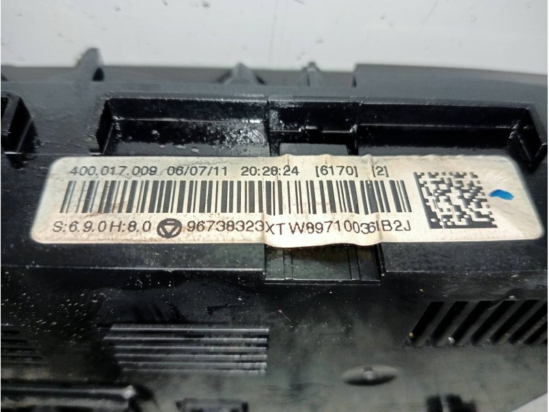 Recambio de mando calefaccion / aire acondicionado para peugeot 5008 active referencia OEM IAM 96738323XT W89710036IB2J 