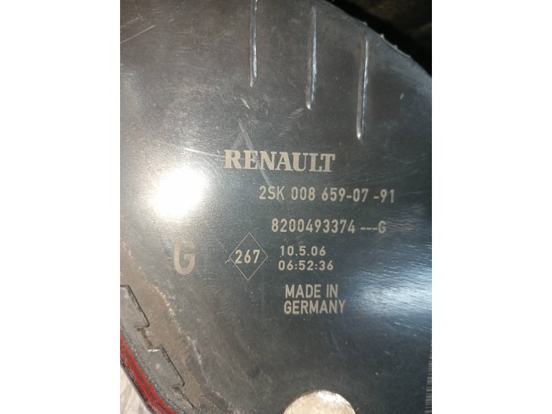 Recambio de piloto trasero izquierdo para renault scenic ii referencia OEM IAM 8200493374 2SK0086590791 