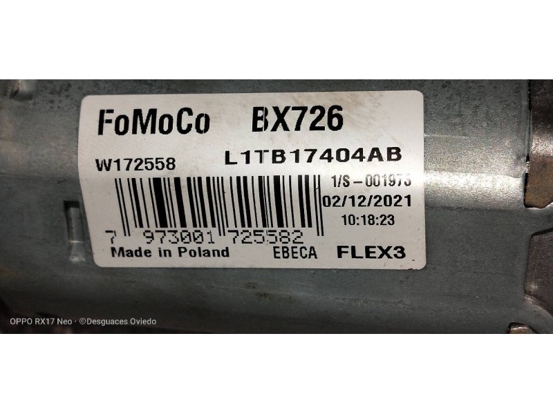 Recambio de motor limpia trasero para ford puma st-line referencia OEM IAM L1TB17404AB BX726 