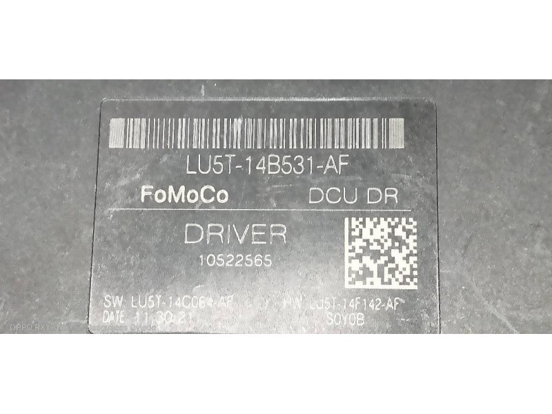 Recambio de modulo electronico para ford puma st-line referencia OEM IAM LU5T14B531AF LU5T14C064AF LU5T14F142AF 