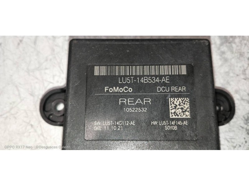 Recambio de modulo electronico para ford puma st-line referencia OEM IAM LU5T14B534AE LU5T14C112AE LU5T14F145AE 