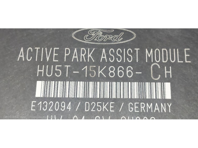 Recambio de modulo electronico para ford puma st-line referencia OEM IAM HU5T15K866CH  