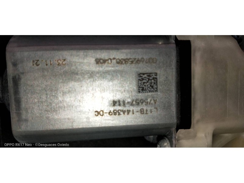 Recambio de elevalunas trasero derecho para ford puma st-line referencia OEM IAM L1TBS27000CE L1TB14A389DC 