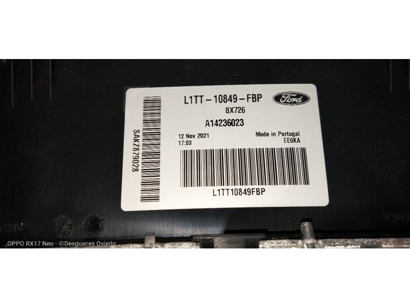 Recambio de cuadro instrumentos para ford puma st-line referencia OEM IAM   