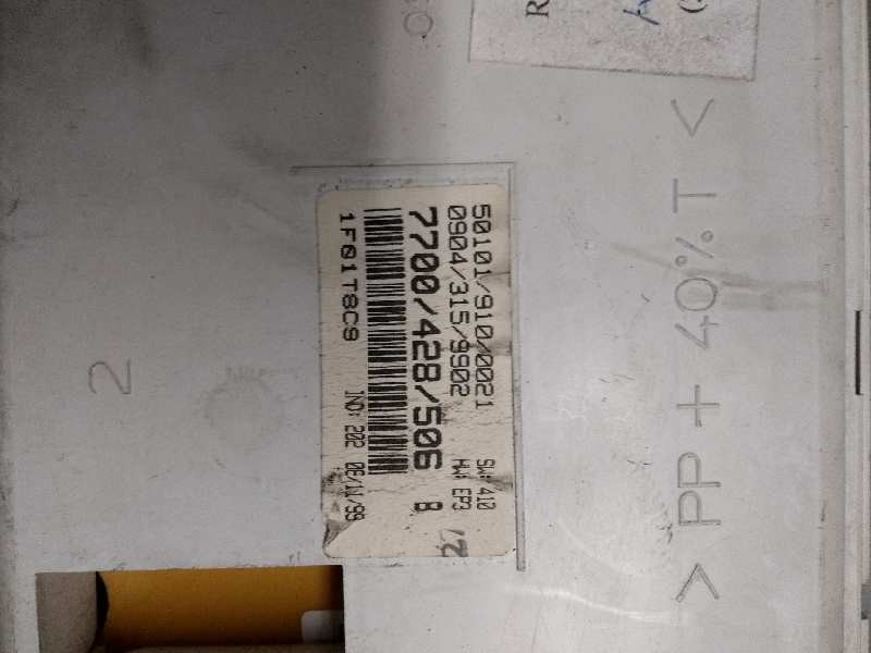 Recambio de cuadro instrumentos para renault clio ii fase i (b/cbo) 1.9 diesel referencia OEM IAM 7700428506B  