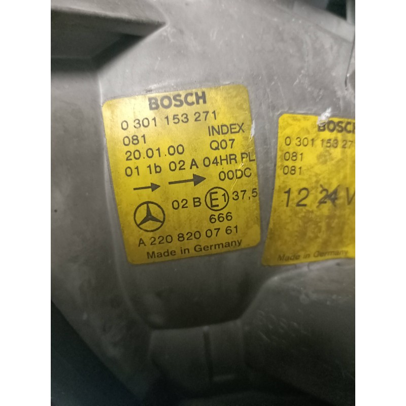 Recambio de faro izquierdo para mercedes clase s (w220) berlina 3.2 cdi cat referencia OEM IAM 0301153271 A2208200761 