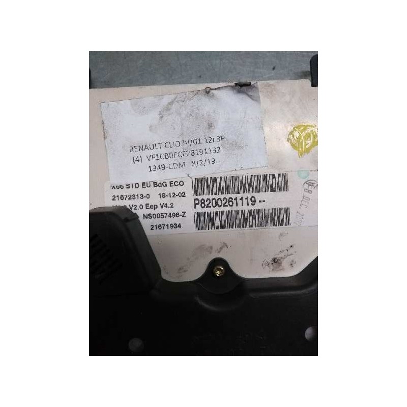 Recambio de cuadro instrumentos para renault clio ii fase ii (b/cb0) authentique referencia OEM IAM P8200261119  