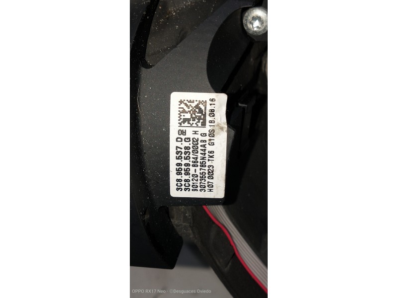 Recambio de volante para volkswagen passat lim. (362) 1.6 tdi dpf referencia OEM IAM 3C8419091BEE 3C8959537D 3C8959538G 