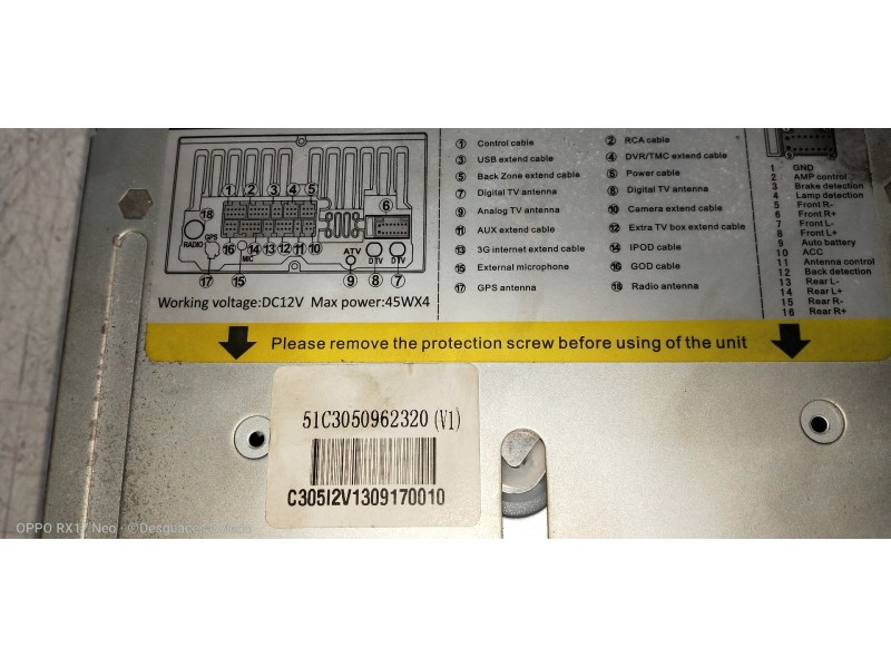 Recambio de sistema navegacion gps para volkswagen passat lim. (362) 1.6 tdi dpf referencia OEM IAM 5C13050962320  