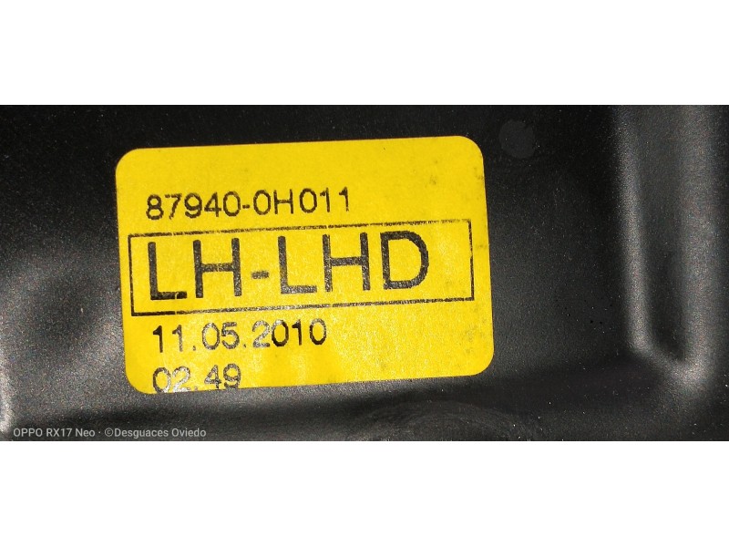 Recambio de retrovisor izquierdo para peugeot 107 1.0 cat (384f) referencia OEM IAM 879400H011  MANUAL