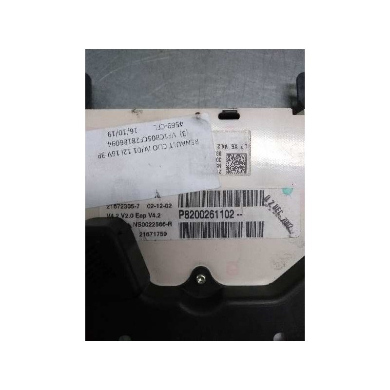 Recambio de cuadro instrumentos para renault clio ii fase ii (b/cb0) authentique referencia OEM IAM P8200261102 NS0022566R 