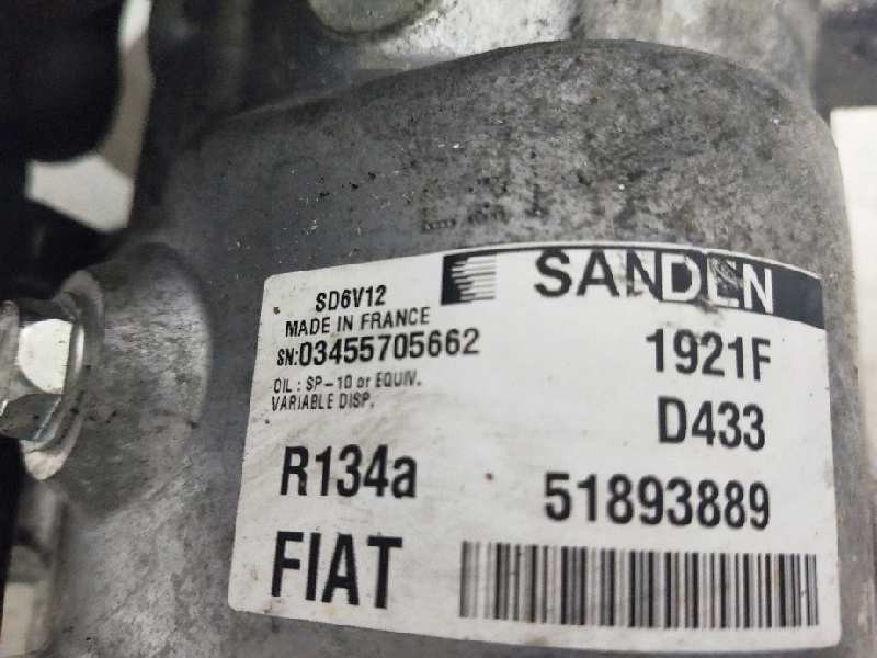 Recambio de compresor aire acondicionado para fiat fiorino 1.3 16v jtd cat referencia OEM IAM SD6V121921F 51893889 1921F D433