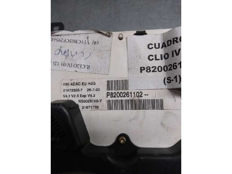 Recambio de cuadro instrumentos para renault clio ii fase ii (b/cb0) 1.2 16v referencia OEM IAM P8200261102 NS0028765Y 