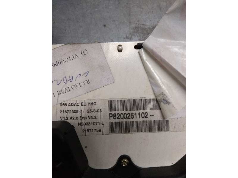 Recambio de cuadro instrumentos para renault clio ii fase i (b/cbo) referencia OEM IAM P8200261102 NS0331071L 