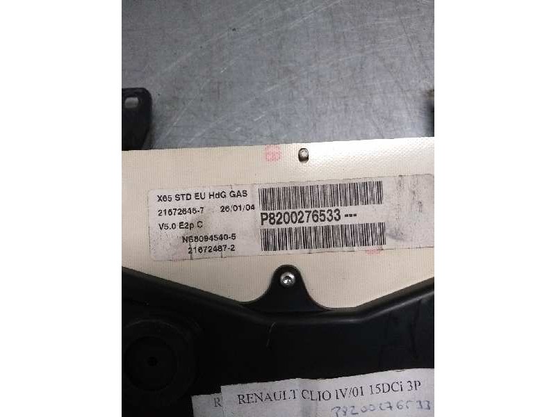 Recambio de cuadro instrumentos para renault clio ii fase ii (b/cb0) 1.5 dci diesel referencia OEM IAM P8200276533 NS80945405 