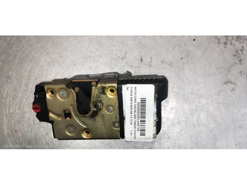 Recambio de motor cierre centralizado trasero derecho para citroen xantia berlina 1.9 td sx referencia OEM IAM   5P
