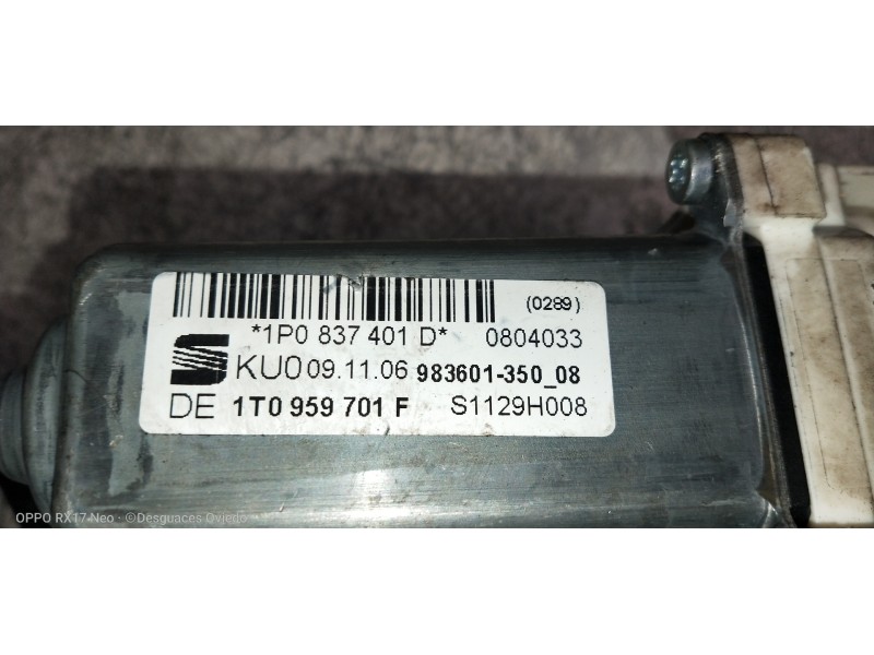 Recambio de elevalunas delantero izquierdo para seat leon (1p1) reference referencia OEM IAM 1K0959793L 1T0959701F 