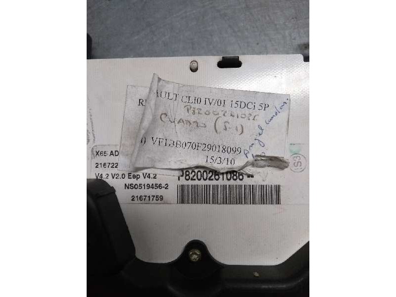 Recambio de cuadro instrumentos para renault clio ii fase ii (b/cb0) 1.5 dci diesel referencia OEM IAM P82002611086 NS05194562 