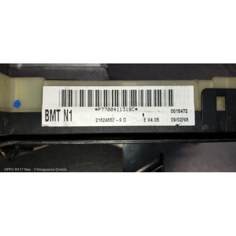 Recambio de caja reles / fusibles para renault clio ii fase i (b/cbo) 1.2 referencia OEM IAM P7700411318C BMTN1 21624653