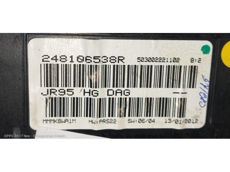 Recambio de cuadro instrumentos para renault scenic iii referencia OEM IAM 248106538R 503002221102 