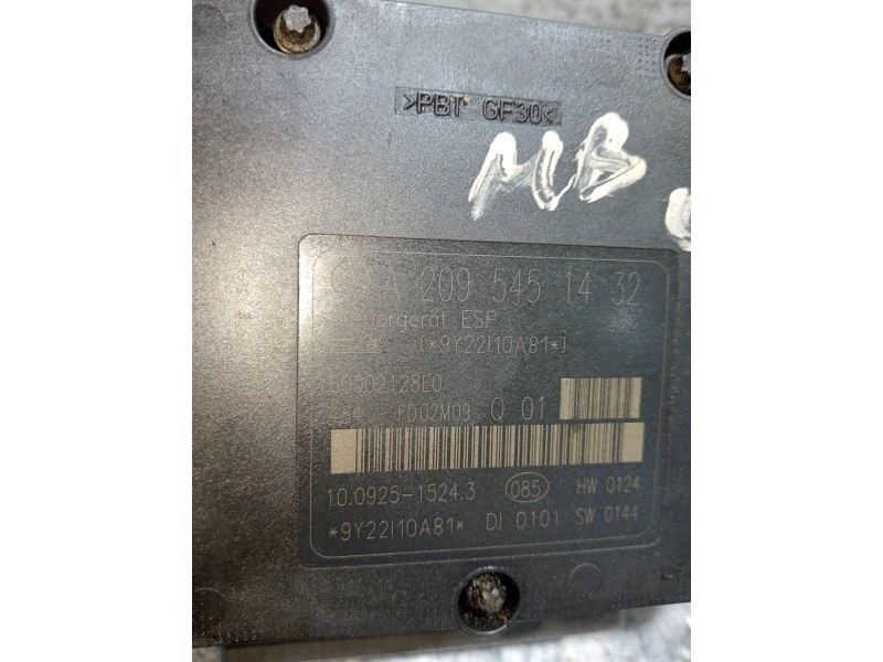Recambio de abs para mercedes clase c (w203) berlina 220 cdi (203.006) referencia OEM IAM 10092515243 A2095451432 10020403734
