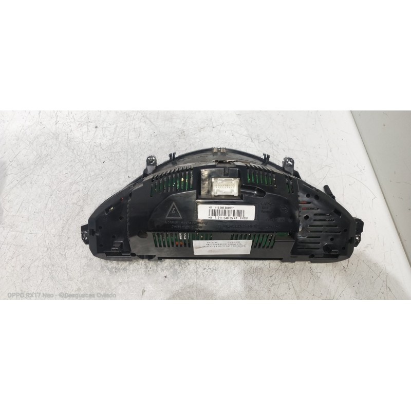 Recambio de cuadro instrumentos para mercedes clase e (w211) berlina e 270 cdi (211.016) referencia OEM IAM A2115403547 11008028