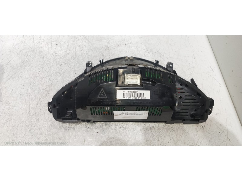 Recambio de cuadro instrumentos para mercedes clase e (w211) berlina e 270 cdi (211.016) referencia OEM IAM A2115403547 11008028