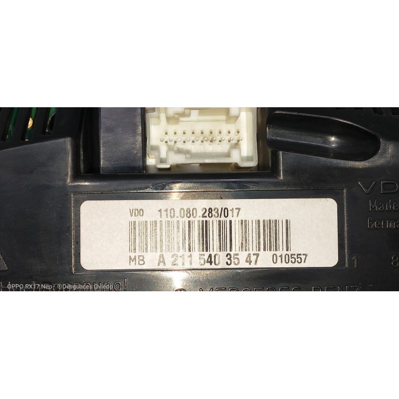 Recambio de cuadro instrumentos para mercedes clase e (w211) berlina e 270 cdi (211.016) referencia OEM IAM A2115403547 11008028