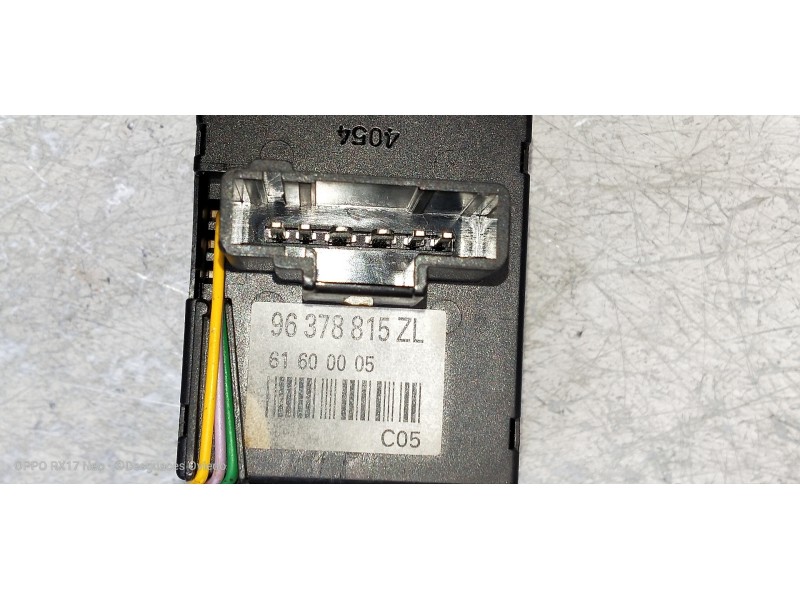 Recambio de mando luces para peugeot 607 (s1) básico referencia OEM IAM 96378815ZL  