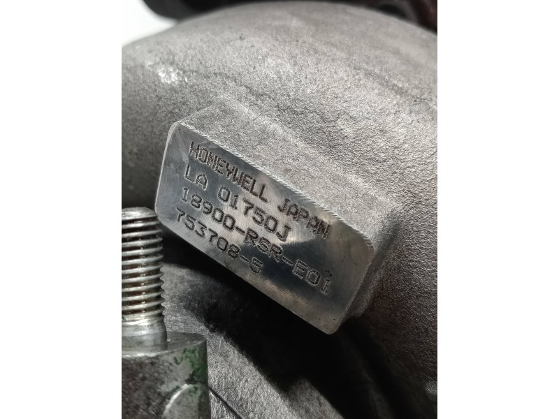Recambio de turbocompresor para honda civic berlina 5 (fk) 2.2 i-ctdi executive referencia OEM IAM 7537085 18900RSRE01 