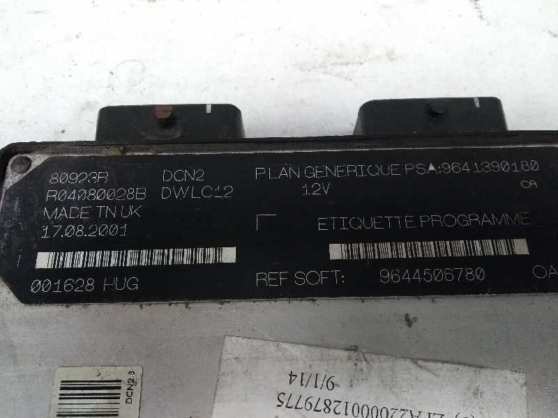 Recambio de centralita motor uce para fiat scudo (222) referencia OEM IAM R04080028B 9641390180 9644506780 80923B