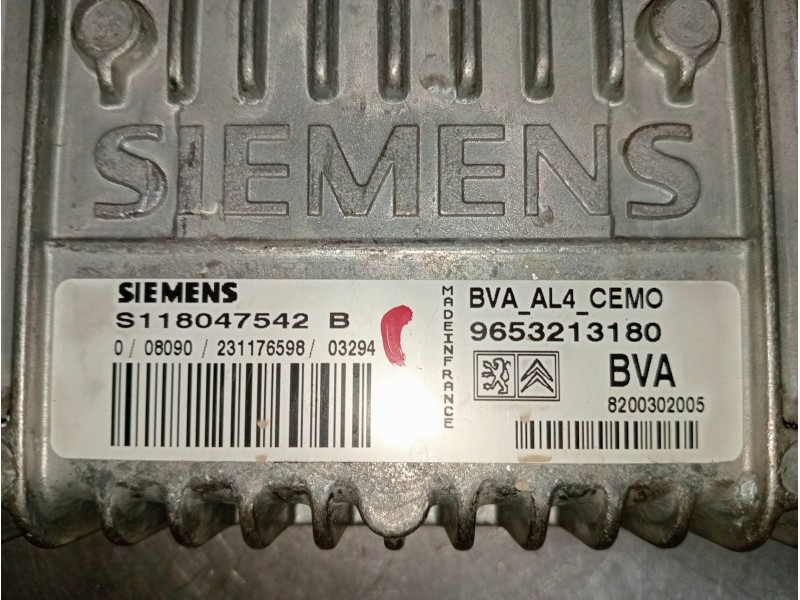 Recambio de centralita cambio automatico para peugeot 206 berlina xs referencia OEM IAM 9653213180 S118047542B 8200302005