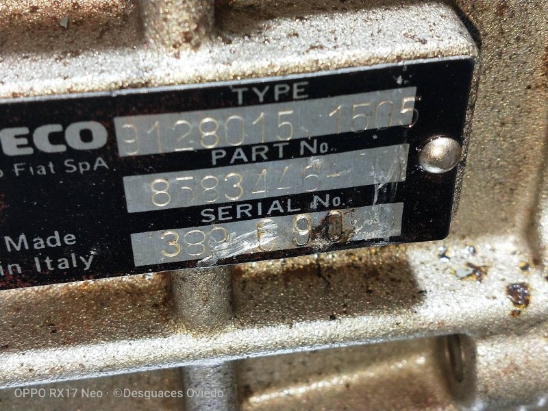 Recambio de caja cambios para iveco daily caja abierta 2.5 diesel referencia OEM IAM 91280151505 8583446 389690 