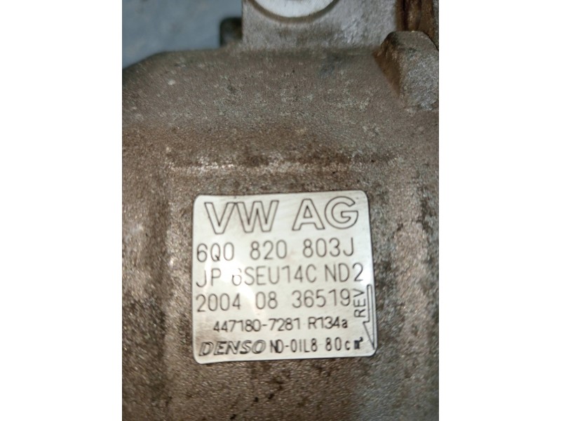Recambio de compresor aire acondicionado para seat ibiza (6l1) f.r. referencia OEM IAM 4471807281 6Q08200803J 