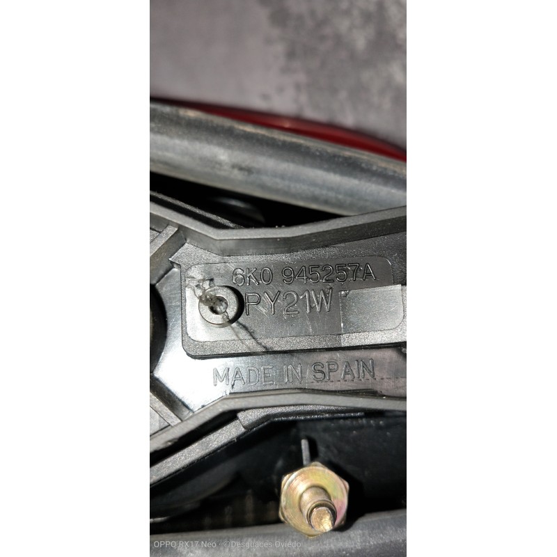 Recambio de piloto trasero derecho para seat cordoba vario (6k5) sxe referencia OEM IAM 6K0945257A  