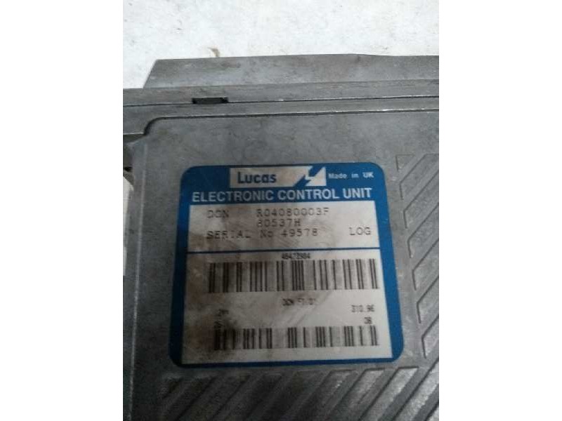 Recambio de centralita motor uce para fiat bravo (182) 1.9 turbodiesel referencia OEM IAM R04080003F 80537H 