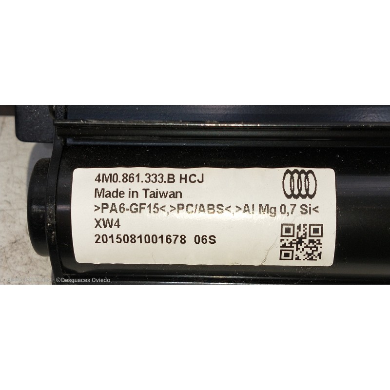 Recambio de parasol izquierdo para audi q7 (4m) 3.0 tdi quattro referencia OEM IAM 4m0861333b CORTINA TRASERA