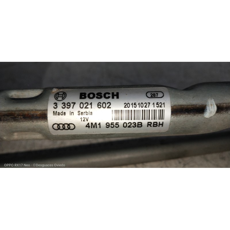 Recambio de motor limpia delantero para audi q7 (4m) 3.0 tdi quattro referencia OEM IAM 4M1955023B 4M1955119A 3397021602 