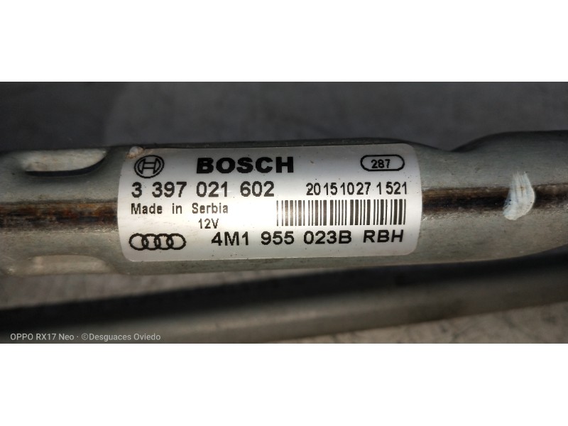 Recambio de motor limpia delantero para audi q7 (4m) 3.0 tdi quattro referencia OEM IAM 4M1955023B 4M1955119A 3397021602 