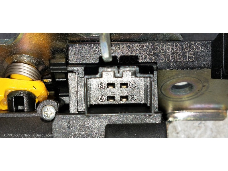 Recambio de motor cierre centralizado porton para audi q7 (4m) 3.0 tdi quattro referencia OEM IAM 4M0827506B  