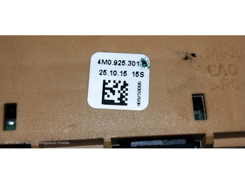 Recambio de mando multifuncion para audi q7 (4m) 3.0 tdi quattro referencia OEM IAM 4M0925301B  