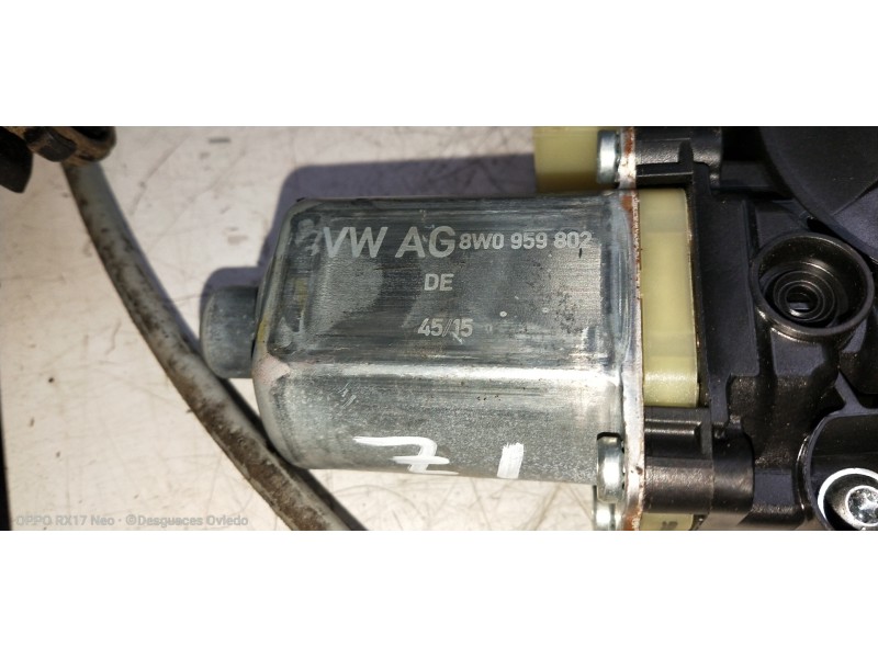 Recambio de elevalunas delantero izquierdo para audi q7 (4m) 3.0 tdi quattro referencia OEM IAM 4M0837461A 8W0959802 