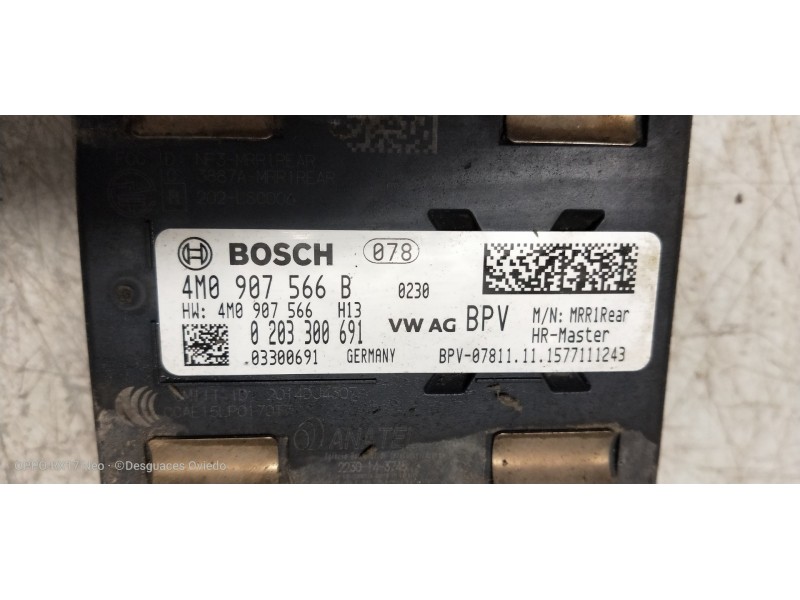 Recambio de modulo electronico para audi q7 (4m) 3.0 tdi quattro referencia OEM IAM 0203300691 4M0907566B 