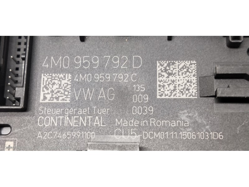 Recambio de modulo electronico para audi q7 (4m) 3.0 tdi quattro referencia OEM IAM 4M0959792D A2C7465991100 