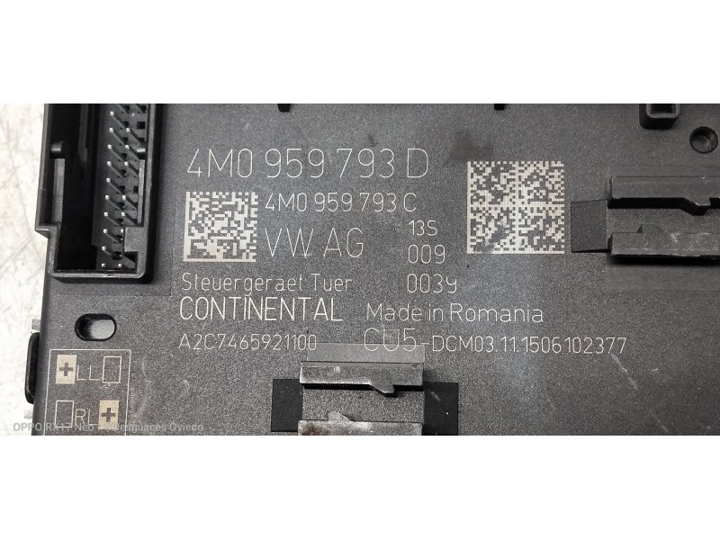 Recambio de modulo electronico para audi q7 (4m) 3.0 tdi quattro referencia OEM IAM 4M0959793D  