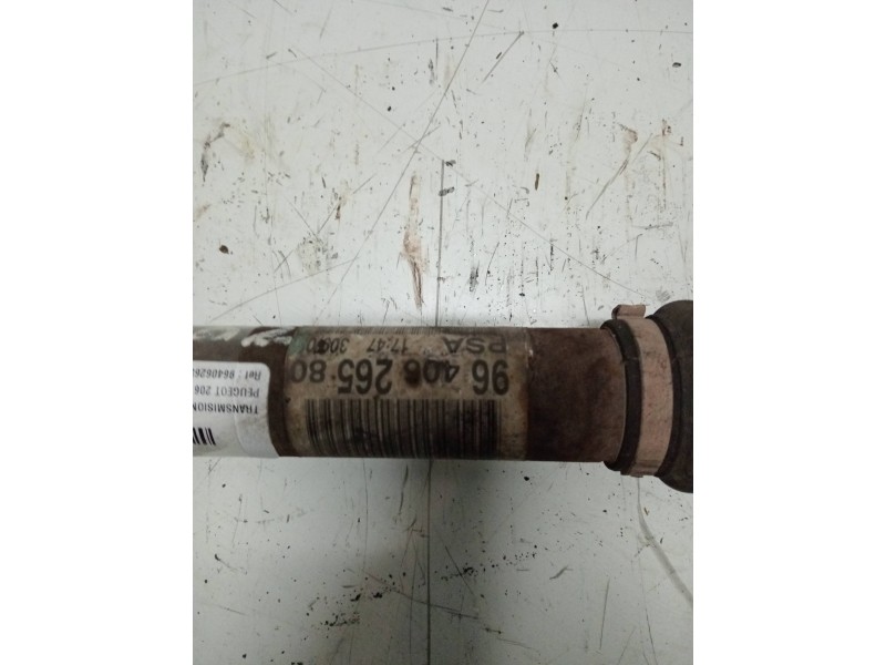 Recambio de transmision delantera derecha para peugeot 206 berlina xs referencia OEM IAM 9640626580  