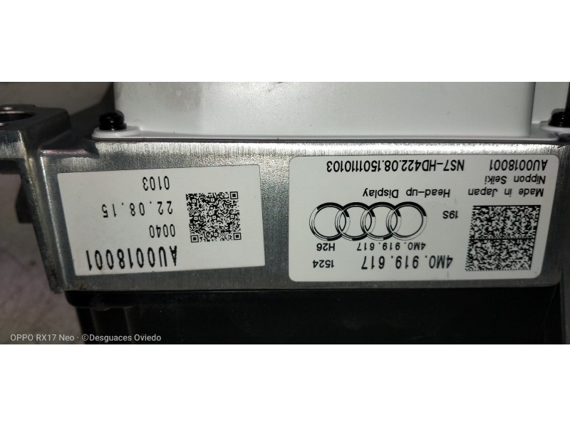 Recambio de modulo electronico para audi q7 (4m) 3.0 tdi quattro referencia OEM IAM 4M0919617 AU0018001 